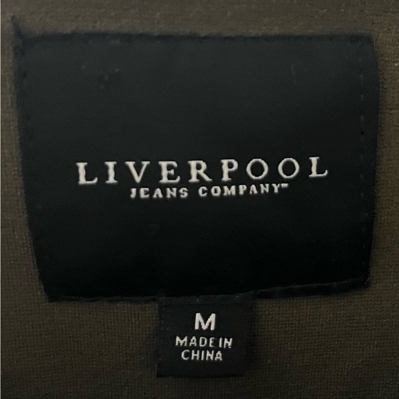Liverpool Jeans Co. Women’s Wren Olive Button Jacket Medium - Picture 3 of 3